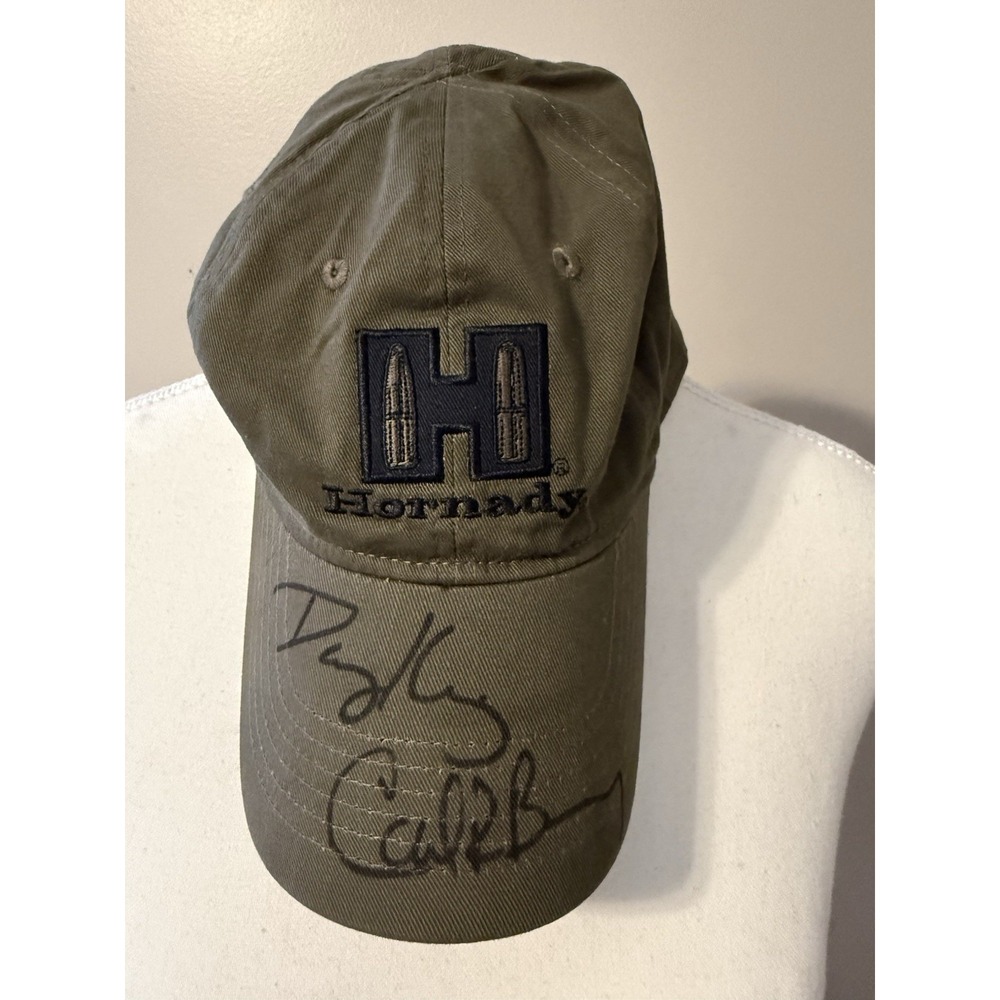 Hornady Adjustable Baseball Cap Green Embroidered Autographed O/S